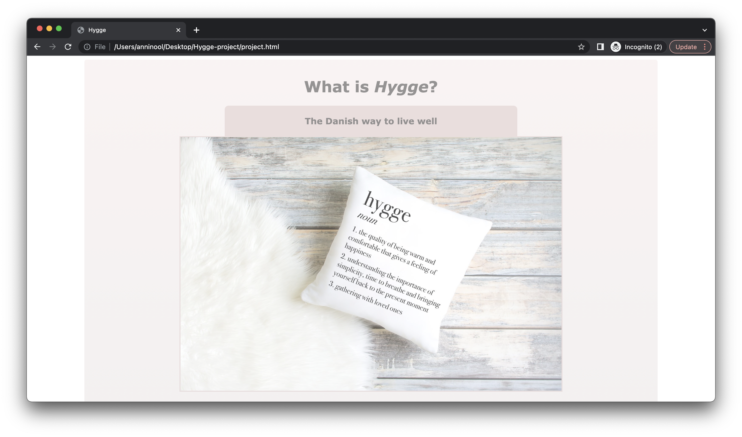 Hygge project preview